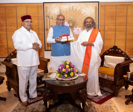 Vice President launches 5 national initiatives as Art of Living marks 45 years Vice President launches 5 national initiatives as Art of Living marks 45 years