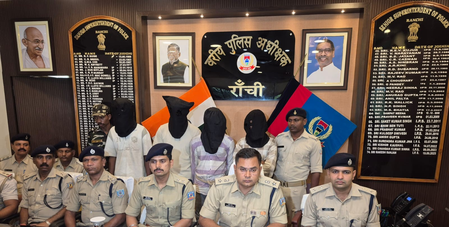 Ranchi police bust cyber fraud racket, arrest five, seize bank documents Ranchi police bust cyber fraud racket, arrest five, seize bank documents
