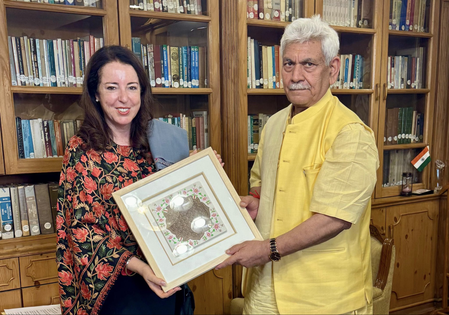 Swiss envoy calls on J&K L-G, CM; discusses bilateral cooperation in sustainable tourism & agriculture Swiss envoy calls on J&K L-G, CM; discusses bilateral cooperation in sustainable tourism & agriculture