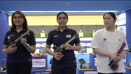 Shooting World Cup Munich: Suruchi defends her gold, Esha wins silver as India rises to top of the tally Shooting World Cup Munich: Suruchi defends her gold, Esha wins silver as India rises to top of the tally