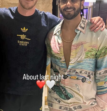 Ranveer Singh poses with Arsenal star Declan Rice amid ‘Don 3’ row Ranveer Singh poses with Arsenal star Declan Rice amid ‘Don 3’ row