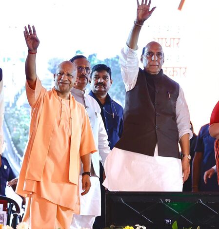 Defence Minister Singh, CM Yogi to inaugurate Nau Sena Shaurya Vatika in Lucknow today Defence Minister Singh, CM Yogi to inaugurate Nau Sena Shaurya Vatika in Lucknow today