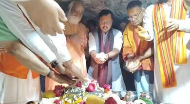 Uttarakhand: BJP National President Nitin Nabin offers prayers at Tapkeshwar Mahadev temple Uttarakhand: BJP National President Nitin Nabin offers prayers at Tapkeshwar Mahadev temple