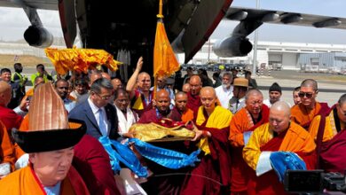 Holy relics of Lord Buddha’s disciples arrive in Mongolia via special IAF flight