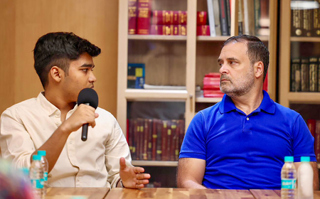 CBSE row: Rahul Gandhi interacts with Class 12 student Vedant, mocks ‘anti-national’ slur CBSE row: Rahul Gandhi interacts with Class 12 student Vedant, mocks ‘anti-national’ slur