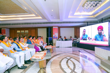 Delhi BJP chief Harsh Malhotra, party workers tuning into ‘Mann Ki Baat’ at 7,568 booths Delhi BJP chief Harsh Malhotra, party workers tuning into ‘Mann Ki Baat’ at 7,568 booths