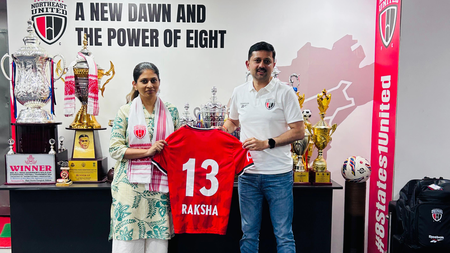 MoS Sports Raksha Khadse visits NorthEast United FC, commends club’s grassroots talent development model MoS Sports Raksha Khadse visits NorthEast United FC, commends club’s grassroots talent development model