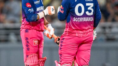 IPL 2026: Sooryavanshi’s 96, Jadeja and Ferreira’s knocks carry RR to 214/6 against GT