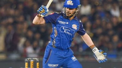 IPL 2026: Bhuvneshwar picks 4-23, but Tilak’s fifty takes MI to 166/7 against RCB