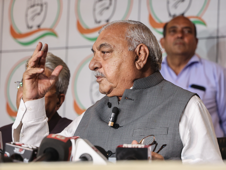 Haryana govt ‘selling jobs’, claims Bhupinder Hooda Haryana govt ‘selling jobs’, claims Bhupinder Hooda