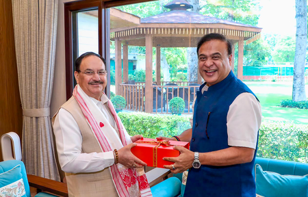 Assam CM meets JP Nadda, Vice President to discuss state’s development agenda
