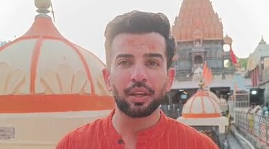 Jay Bhanushali attends Bhasma Aarti at Mahakaleshwar Temple: Taking a lot of energy from here Jay Bhanushali attends Bhasma Aarti at Mahakaleshwar Temple: Taking a lot of energy from here