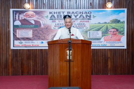 Mizoram Guv launches ‘Khet Bachao Abhiyan’ to promote soil health and sustainable farming Mizoram Guv launches ‘Khet Bachao Abhiyan’ to promote soil health and sustainable farming