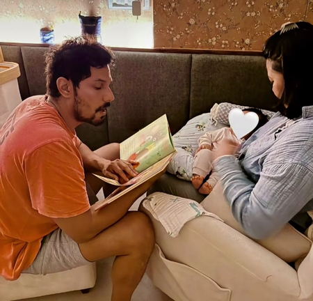 Randeep Hooda turns storyteller for baby girl,  shares heartwarming book-reading session
