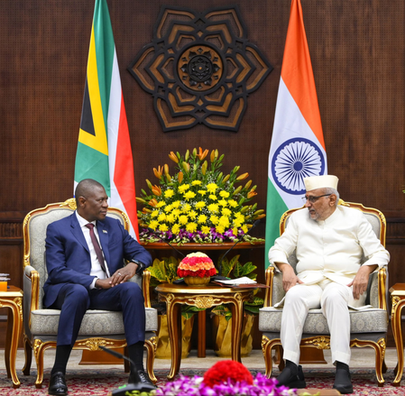 VP Radhakrishnan, South African counterpart hold talks on advancing priorities of Global South