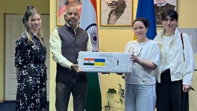 India hands over humanitarian aid to Ukraine’s health ministry