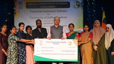 Sri Lanka: Jaffna Univ students presented scholarships under Indian financial support Sri Lanka: Jaffna Univ students presented scholarships under Indian financial support