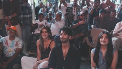 Kriti Sanon shares picture of ‘three kids with dreams in their eyes’ featuring Shahid Kapoor, Rashmika Mandanna