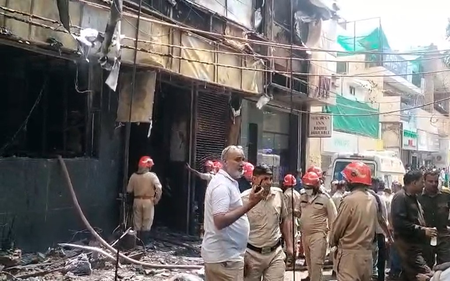 Massive fire breaks out at multi-storey building in Delhi’s Malviya Nagar; 3 rescued