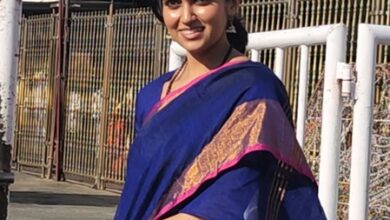 ‘Sairat’ actress Rinku Rajguru offers prayers at the revered Srivari temple in Tirumala