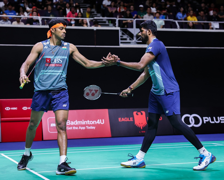 Satwik-Chirag retire from first round, pull out of Indonesia Open due to Satwik’s shoulder injury