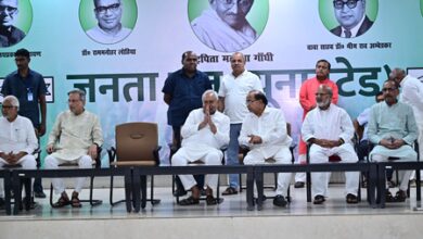 Former Bihar CM Nitish Kumar visits JD-U office, interacts with party workers