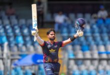 T20 Mumbai League 2026: Skipper Parkar’s fastest ton in vain as Rahane’s Panthers edge Blasters in Super Over thriller
