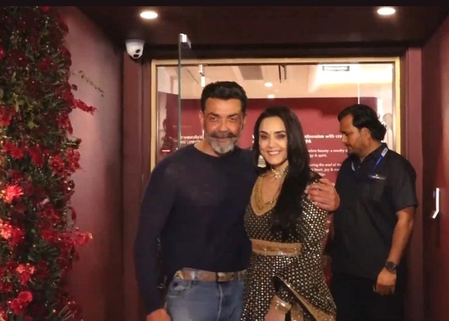 Besties Bobby Deol and Preity Zinta walk hand in hand as they reunite at an event