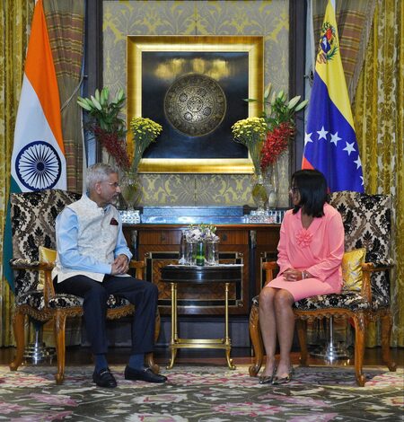 EAM Jaishankar meets Venezuela’s Acting Prez Rodriguez, discusses strengthening bilateral ties