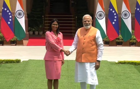 PM Modi, Venezuela’s Acting Prez Rodriguez hold bilateral talks at Hyderabad House