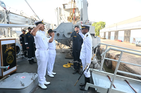 INS Airavat arrives in Sri Lanka’s Colombo for operational turnaround