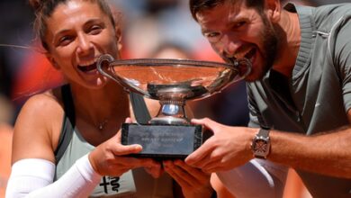 French Open: Errani-Vavassori retain mixed doubles crown with comeback victory