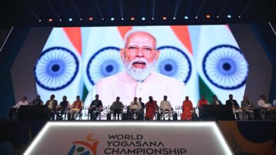 PM Modi declares open 1st World Yogasana Championship 2026 in Ahmedabad