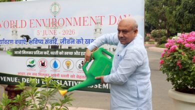 Delhi Speaker joins greening initiative, plants sapling on Environment Day