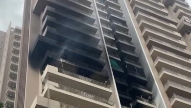 Massive fire in Noida Sector 74 society flat; rescue Ops underway
