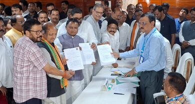 BJP’s Debashish Samantaray files nomination for Odisha Rajya Sabha bypoll