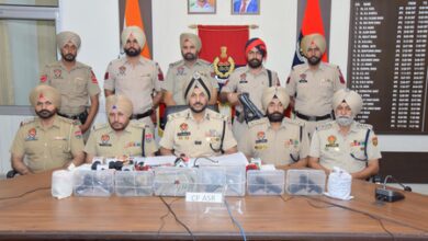 Afghan national, two juveniles among six held in Punjab for arms, drug smuggling