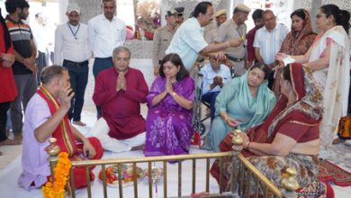 CEC Gyanesh Kumar offers prayer at temples in Kangra, Dharamshala CEC Gyanesh Kumar offers prayer at temples in Kangra, Dharamshala