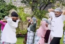 Ram Charan’s baby girl Klin Kaara says ‘love you Nanna’ as their staff grooves on ‘Chikri Chikri’