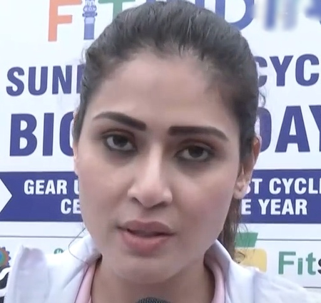 Aishwarya Raj urges youth to prioritize health through cycling on World Bicycle Day