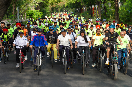 Sports Min. Mandaviya leads World Bicycle Day celebrations with nationwide ‘Fit India Sundays on Cycle’