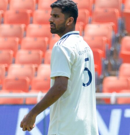 One-off Test: Sundar strikes thrice to reduce Afghanistan to 98/5 at tea One-off Test: Sundar strikes thrice to reduce Afghanistan to 98/5 at tea
