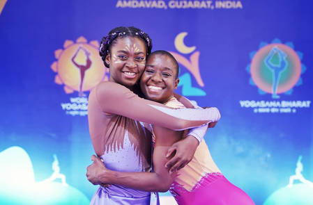USA’s mother-daughter duo Kemi and Kimani Blake reveal India bond after winning World Yogasana medals