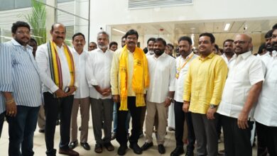 Three candidates of TDP file nominations for Rajya Sabha polls Three candidates of TDP file nominations for Rajya Sabha polls