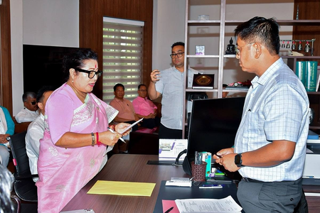 BJP candidates in Manipur, Arunachal Pradesh file nominations for Rajya Sabha polls