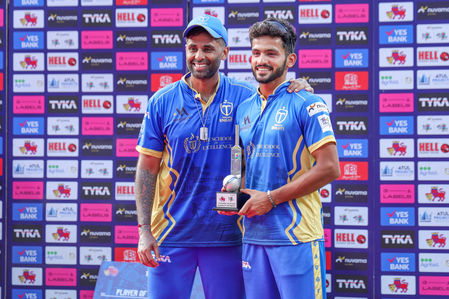 T20 Mumbai League: Suryakumar Yadav’s unbeaten fifty steers Knights home after Silvester Dsouza’s fifer T20 Mumbai League: Suryakumar Yadav’s unbeaten fifty steers Knights home after Silvester Dsouza’s fifer