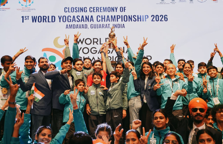 World Yogasana Championships 2026: Hosts India complete a century of gold medals in clean sweep