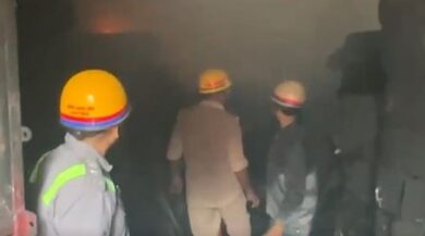 Fire breaks out at tyre rubber processing factory in Ghaziabad; no casualties reported Fire breaks out at tyre rubber processing factory in Ghaziabad; no casualties reported