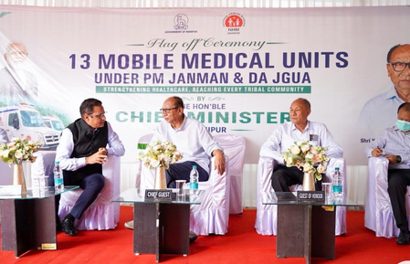 Manipur CM flags off 13 mobile medical units to strengthen healthcare in remote hill areas Manipur CM flags off 13 mobile medical units to strengthen healthcare in remote hill areas