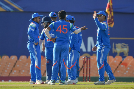Gaikwad shines, Kamboj strikes late as India A start tri-series with hard-fought win over Sri Lanka A Gaikwad shines, Kamboj strikes late as India A start tri-series with hard-fought win over Sri Lanka A